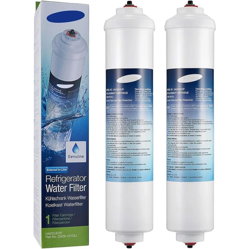 Zvd Kühlschrank-wasserfilter, Kompatibel Mit Samsung Da29-10105j, Kompatibel Mit Aqua-pure Plus (2 Stück)