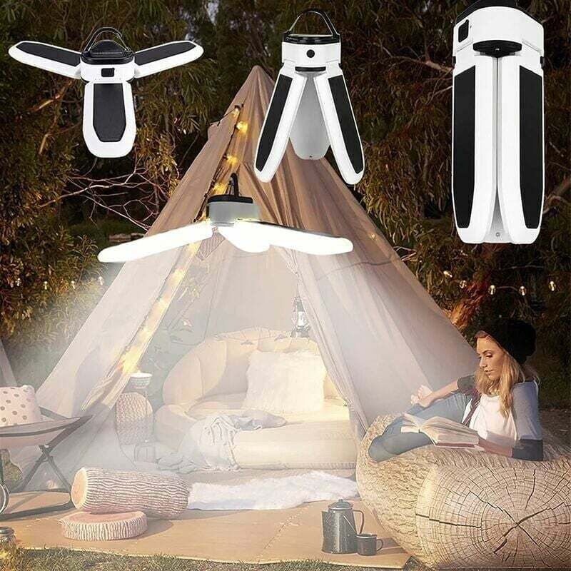 Zvd Tragbare Außenleuchte, Campinglaterne, Led-solarlampe, Wiederaufladbare Powerbank, Leistungsstarke Außenbeleuchtung, Tragbare Taschenlampe, Notlicht