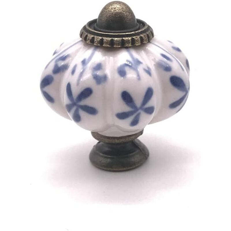 Zvd Möbelknopf Aus Keramik Und Zink, 34 Mm, Kürbis-stil, Ideal Für Küchenschrank, Tür, Schublade, Trendige Möbel