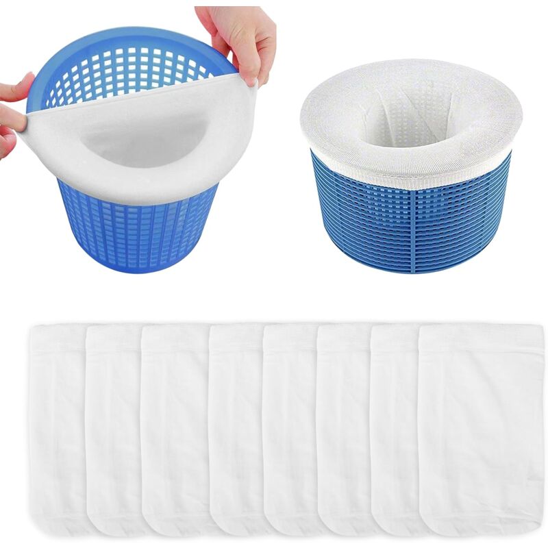 Zvd 10er-pack Socken Für Pool-skimmer, Filtersocken, Körbe Und Skimmer, Filternetz Zum Entfernen Von Schlacke, Blättern, Schaum, Pollen, Insekten