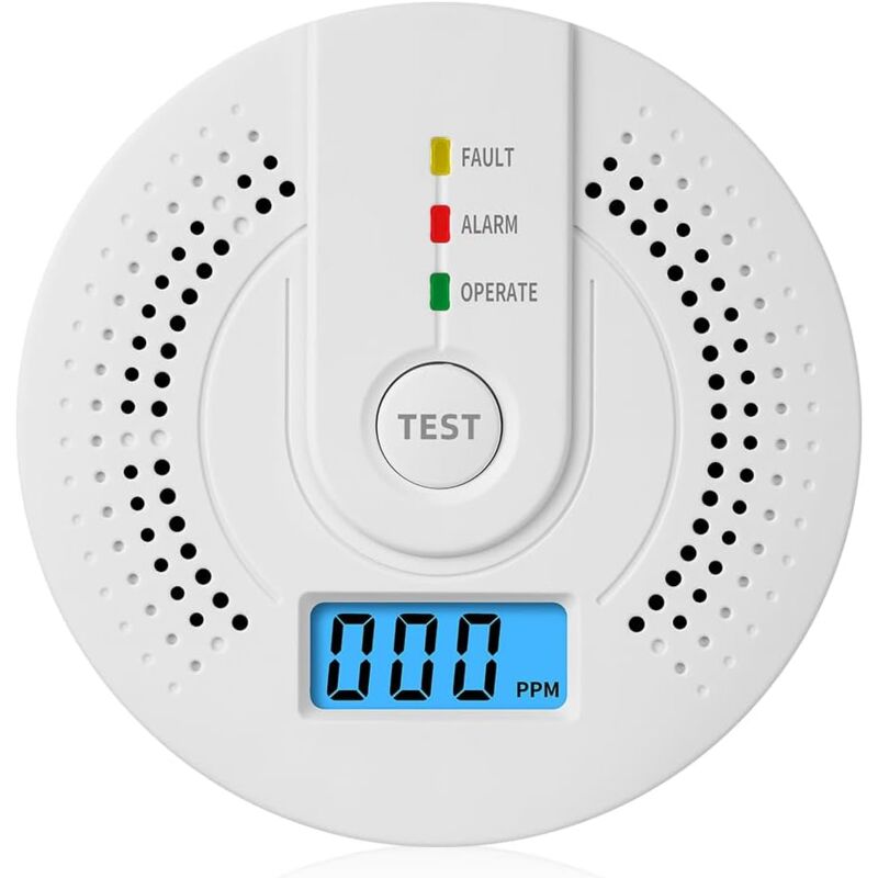 Zvd Kohlenmonoxidmelder Mit Austauschbarer Batterie Und Digitaler Led-anzeige, Co-alarm Für Die Sicherheit Zu Hause, Tragbarer Co-monitor Für Den Innenbereich