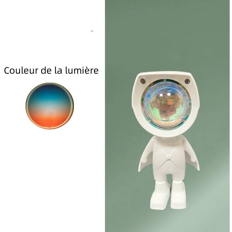 Zvd Astronautenförmige Sonnenuntergangs-projektorlampe, Sonnenuntergangslampe Mit Usb, 360° Drehbare Sunset-lampe, Für Fotohintergrund, Schlafzimmer, Party