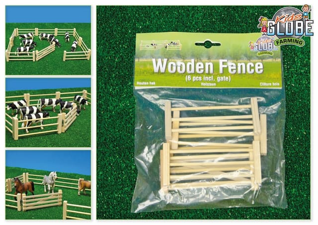 Kids Globe Wooden Fences 1:32 6 pcs.