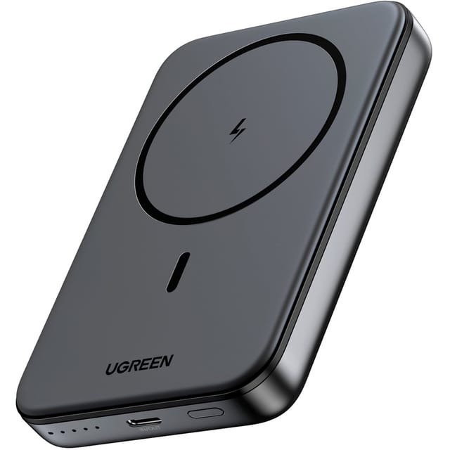 UGREEN 10000mah Magnetic Wireless Power Bank Space Grey Powerbank (Akku) - Grau - 10000 mAh