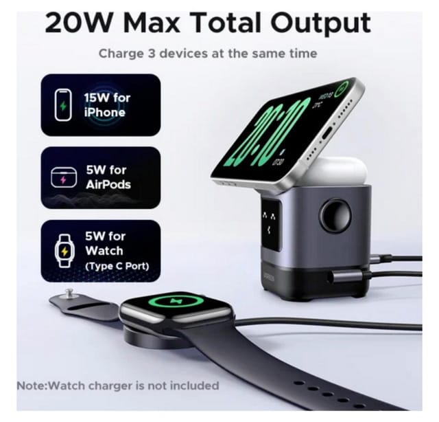 UGREEN Uno 2 In 1 Wireless Charger-Qi2 15w Wireless Charging