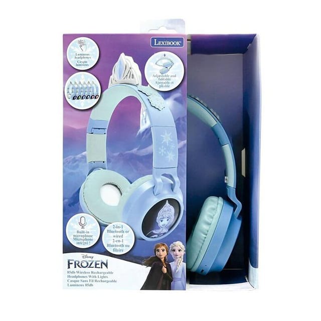 Lexibook Disney Frozen Wireless & Wired Headphones with Lights