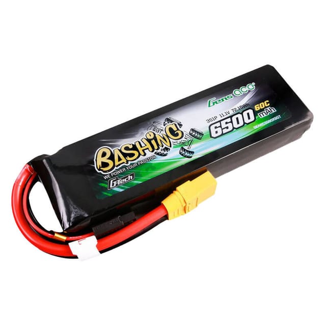 Gens ace &Tattu G-Tech 6500mAh 11.1V 60C 3S1P Lipo Battery Pack with XT90-Bashing Series
