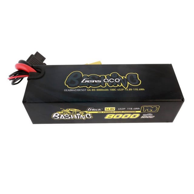 Gens ace &Tattu 8000mAh 14.8V 100C 4S2P Lipo Battery Pack