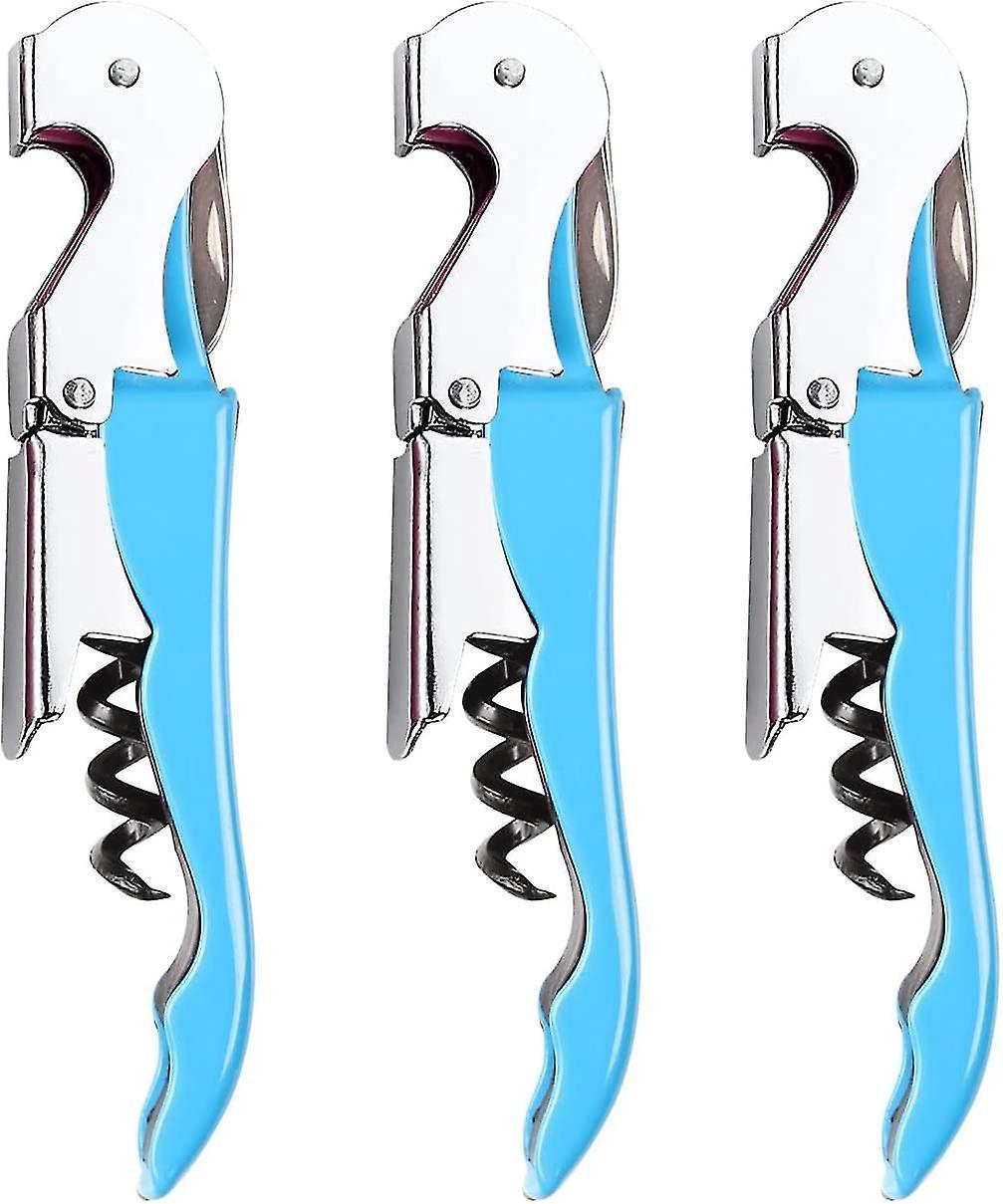 3-teiliges Sommelier-set Mit Korkenziehern, Flaschenöffnern, Robusten Edelstahl-weinschlüsseln, Doppelgelenk-flaschenöffner Und Folienschneider Für Restaurants Und Bars