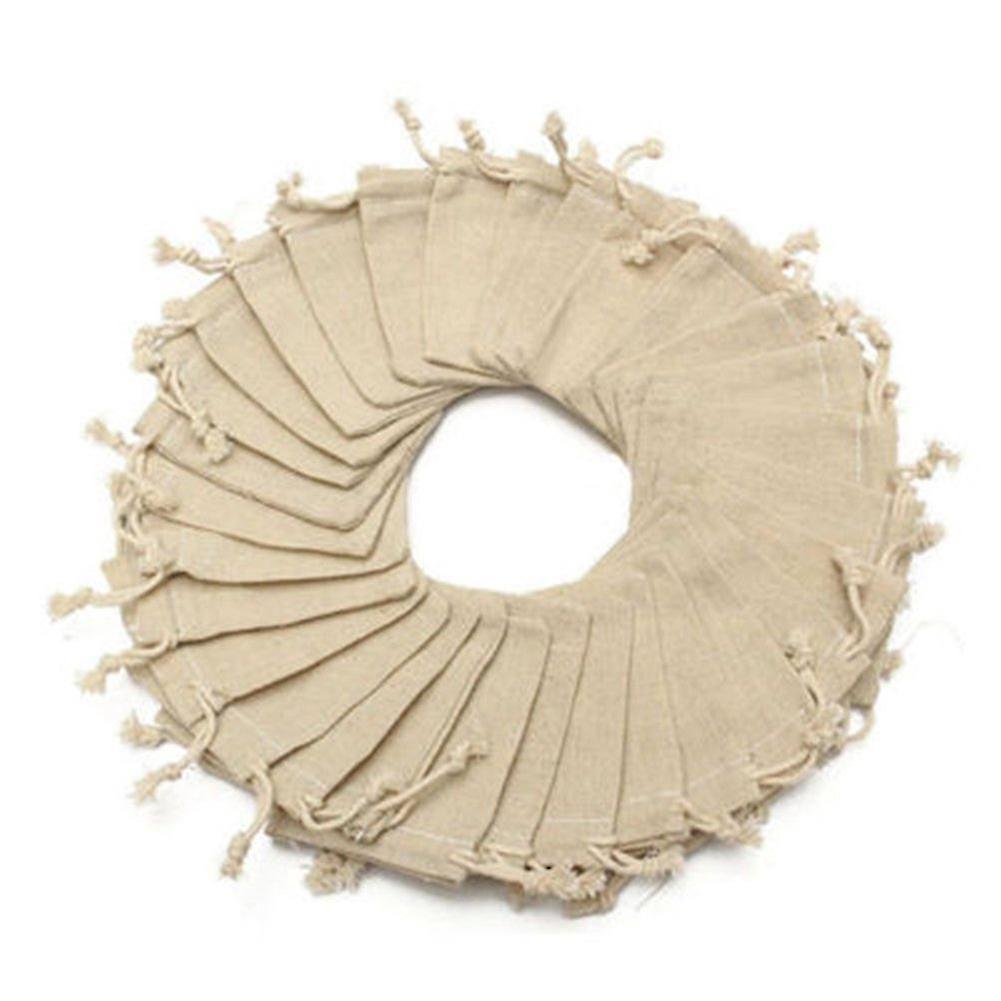 50 Geschenktüten Aus Baumwolle, Jutebeutel Mit Kordelzug, Ideal Zum Basteln Von Schmuck Und Für Hochzeiten – 10 X 8 Cm