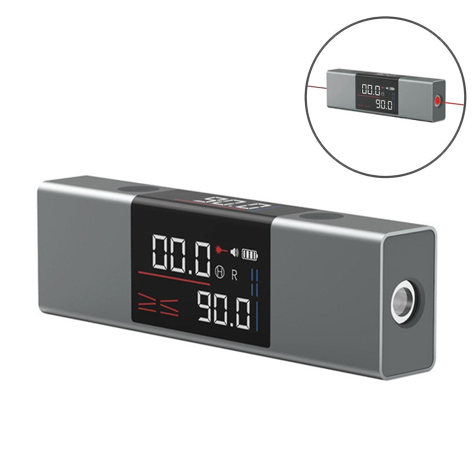 2-in-1 Laser-winkelmesser, Winkelmessung, Laser-wasserwaage, Lineal, Usb-c-ladefunktion, Dualer Digitaler Laser.