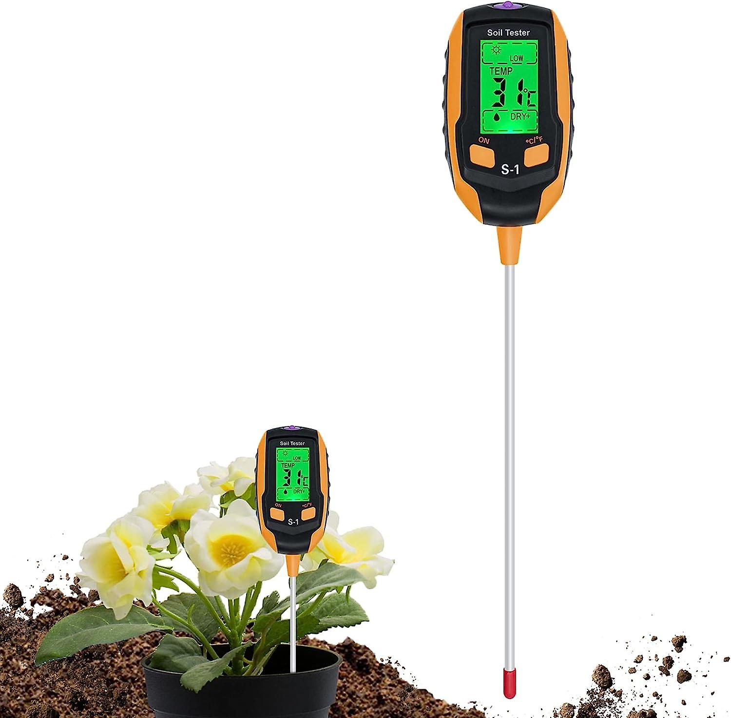 4-in-1 Bodentester Für Gartenbau, Rasenflächen, Landwirtschaft Und Freilandpflanzen