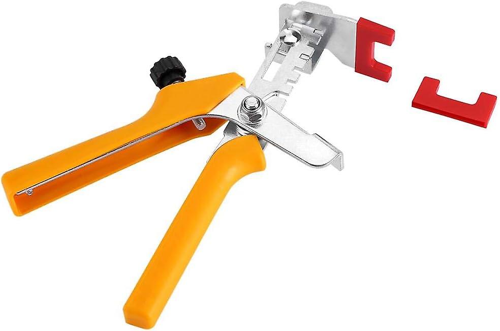 Gelb-schwarzes Fliesenverlege-set Mit Bodenklemme – Fliesenverlegewerkzeug Aus Metall