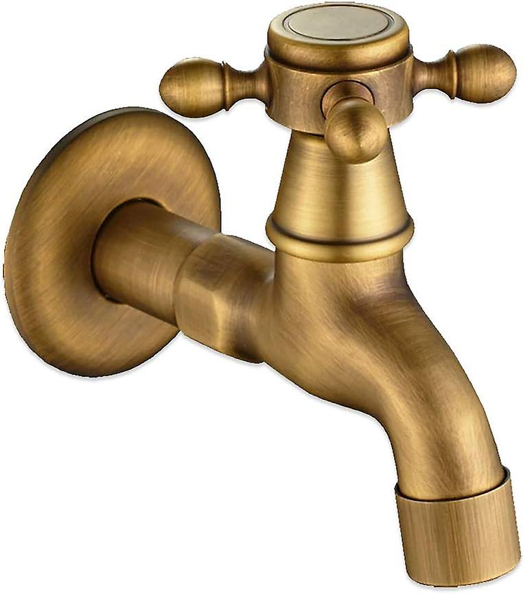 Vintage-waschtischarmatur Aus Bronze Mit Einhebelmischer Zur Wandmontage – Wischmopp-reinigungsarmatur Mit G1/2-anschluss