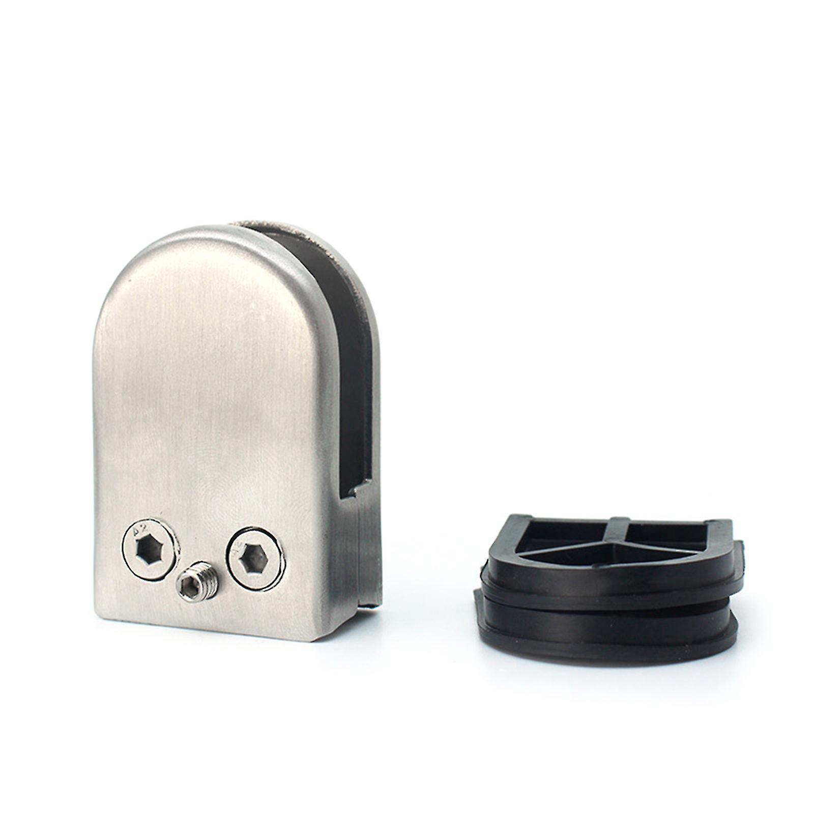 Edelstahl-glasklemmen (4/8 Stück), Verstellbarer Flachrückseiten-glashalter Für 9-14 Mm Glas (4 Stück)