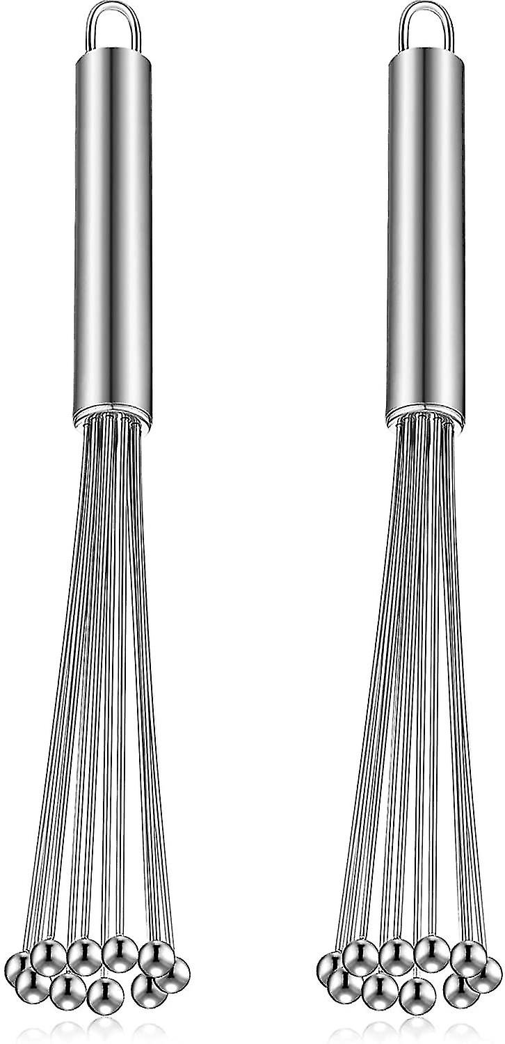 Set Aus 2 Edelstahl-kugel-schneebesen Für Eier, 30 Cm (12 Zoll).