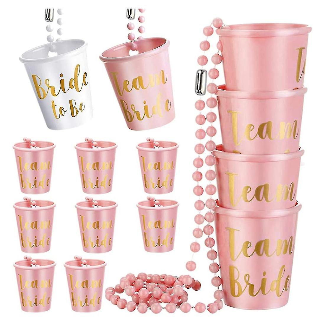 Schnapsgläser Mit Kette, Jga Hängebecher, 14er-set Für Junggesellinnenabschiede Und Partys Mit Freunden, Schnapsgläser