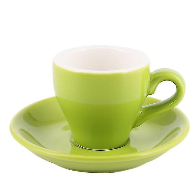 Macaron Espresso Italienischer Schwarzer Kaffee Tasse Fruchtig Grün