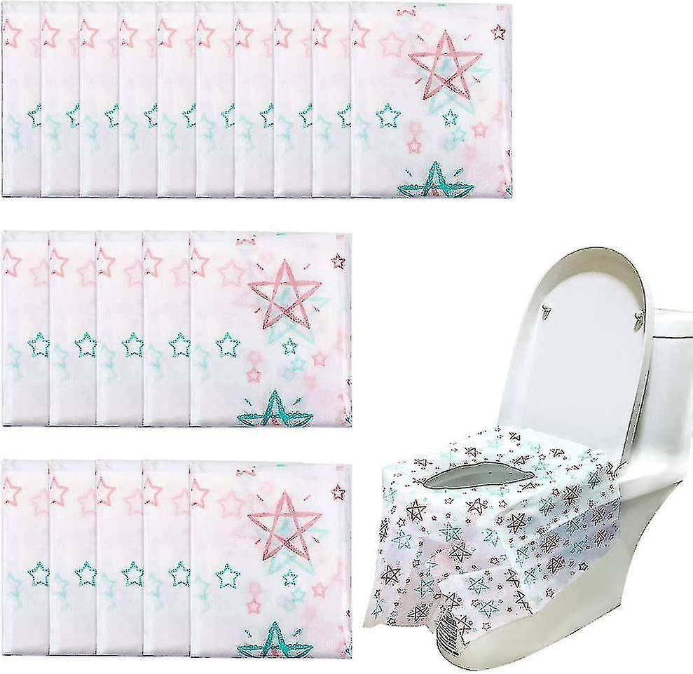 Packung Mit 20 Einweg-toilettensitzbezügen, Große Größe Und Wasserdicht.