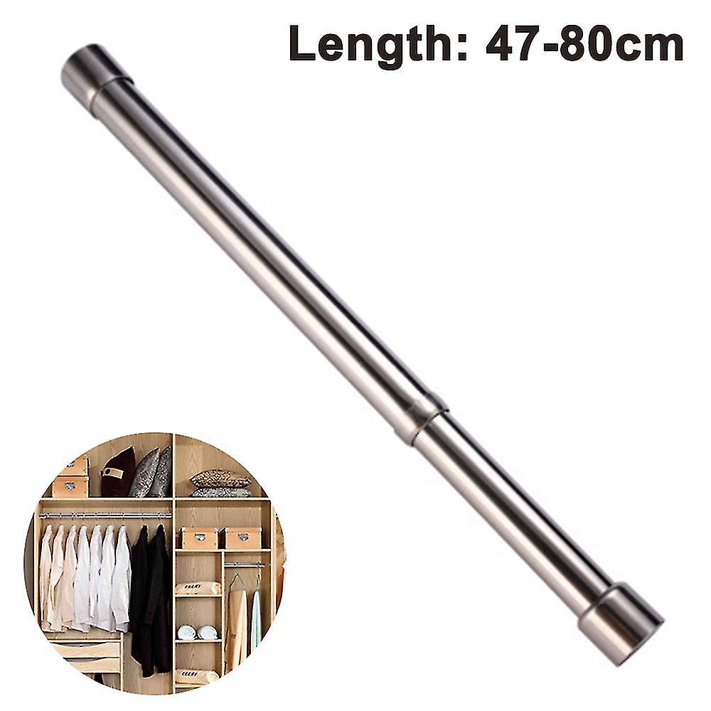 Gleitende Spannstange Für Kleiderschränke, Aus Edelstahl, 47–80 Cm