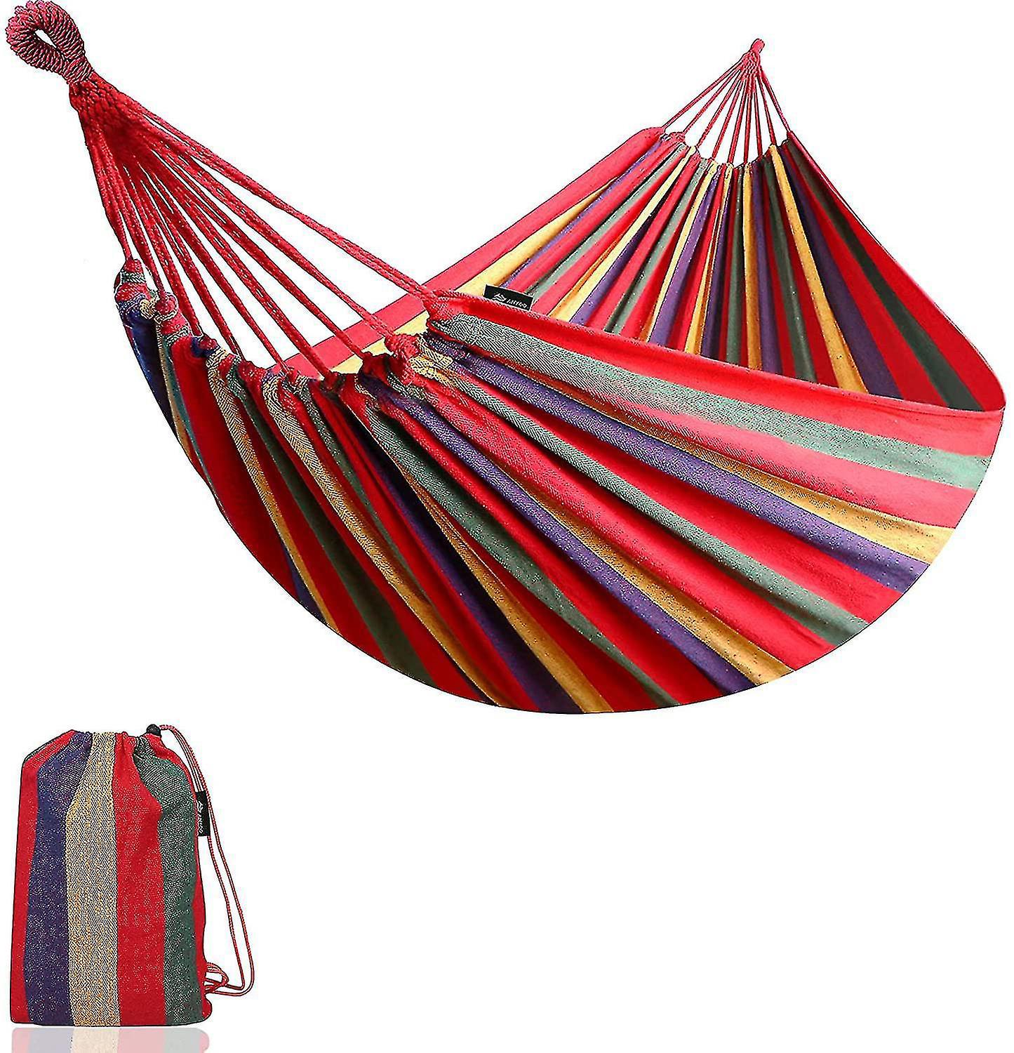 Outdoor-hängematte Aus Baumwolle, Tragkraft Bis Zu 200 Kg – 190 X 100 Cm