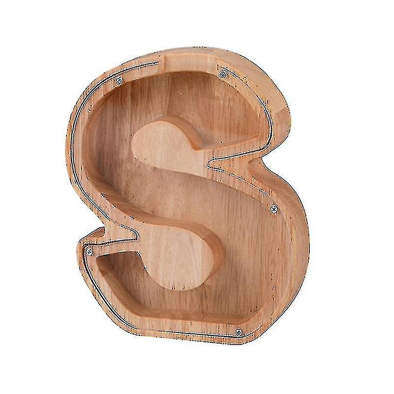 Sparschwein Aus Holz Mit Buchstaben Des Alphabets, Kindersparschwein