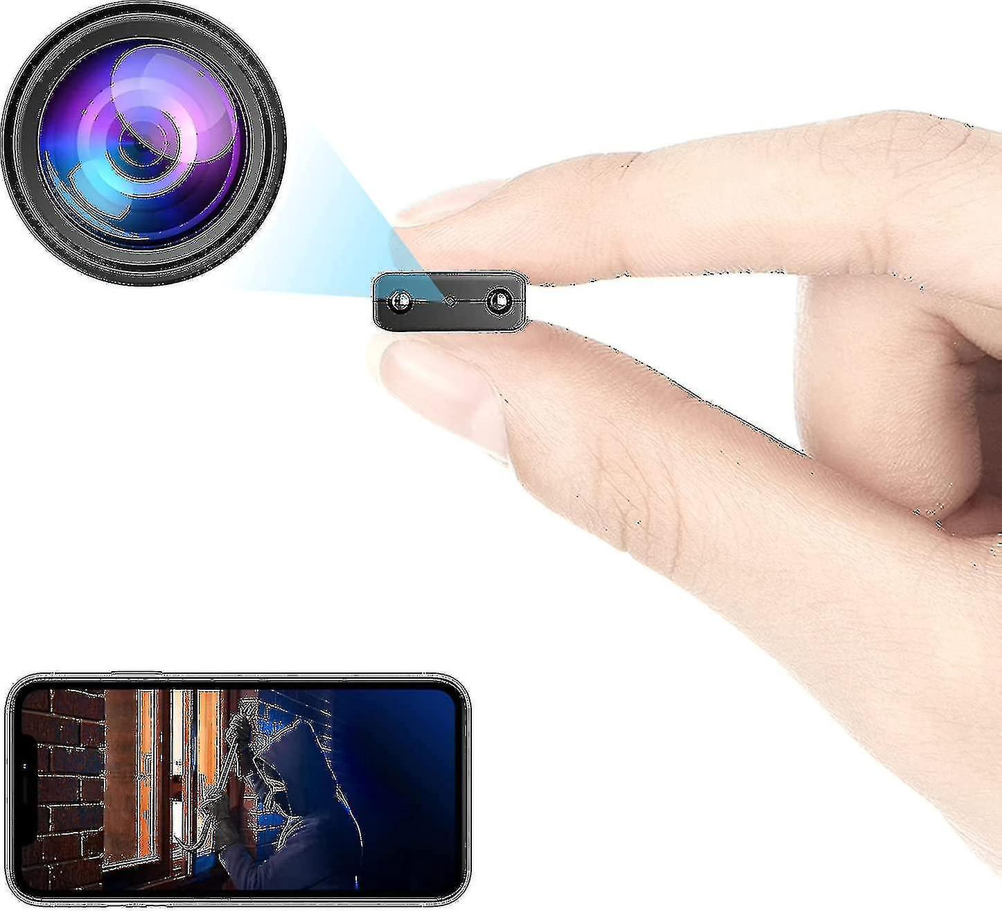 Ultrakompakte Wlan-ip-sicherheitskamera, Tragbare Drahtlose Kamera Mit Usb-anschluss, Hp 1080p-auflösung.