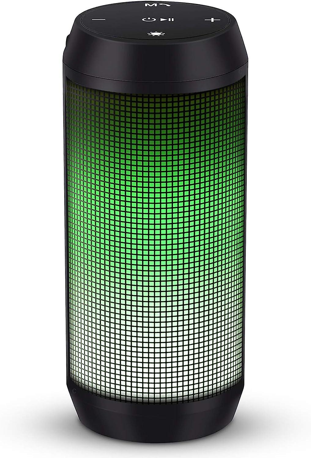 Tragbarer Bluetooth-lautsprecher, Aufladbar Über Usb, Mit 5 Beleuchtungsmodi Und Kompatibilität Zu Tf-karten/externen Usb-sticks