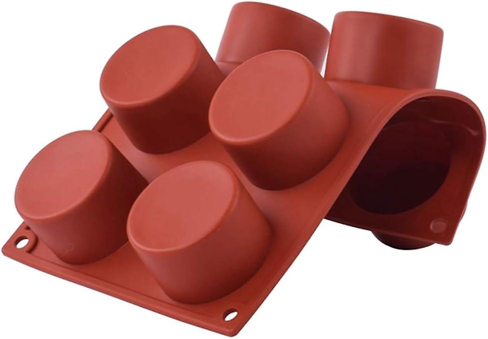 Runde Silikonform Mit Antihaftbeschichtung Für Muffins, Kuchen, Seifen, Gelees, Gebäck Und Cupcakes – Mehrfachform