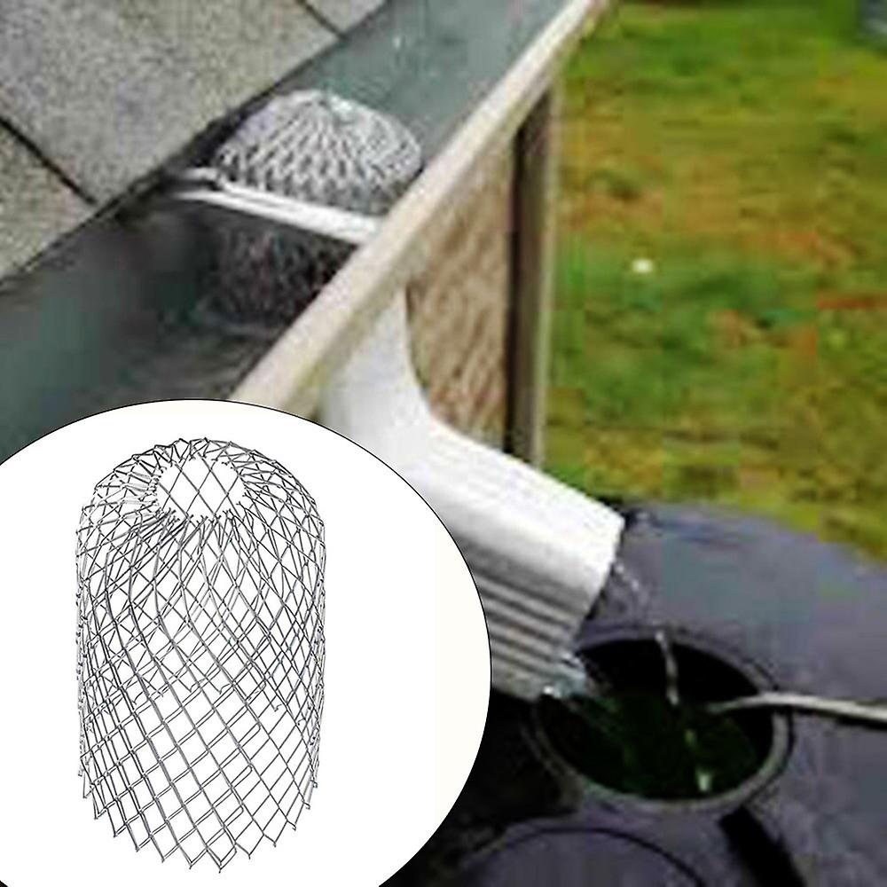Set Mit 4 Verstellbaren Aluminium-dachrinnenabdeckungen Zum Schutz Von Fallrohren