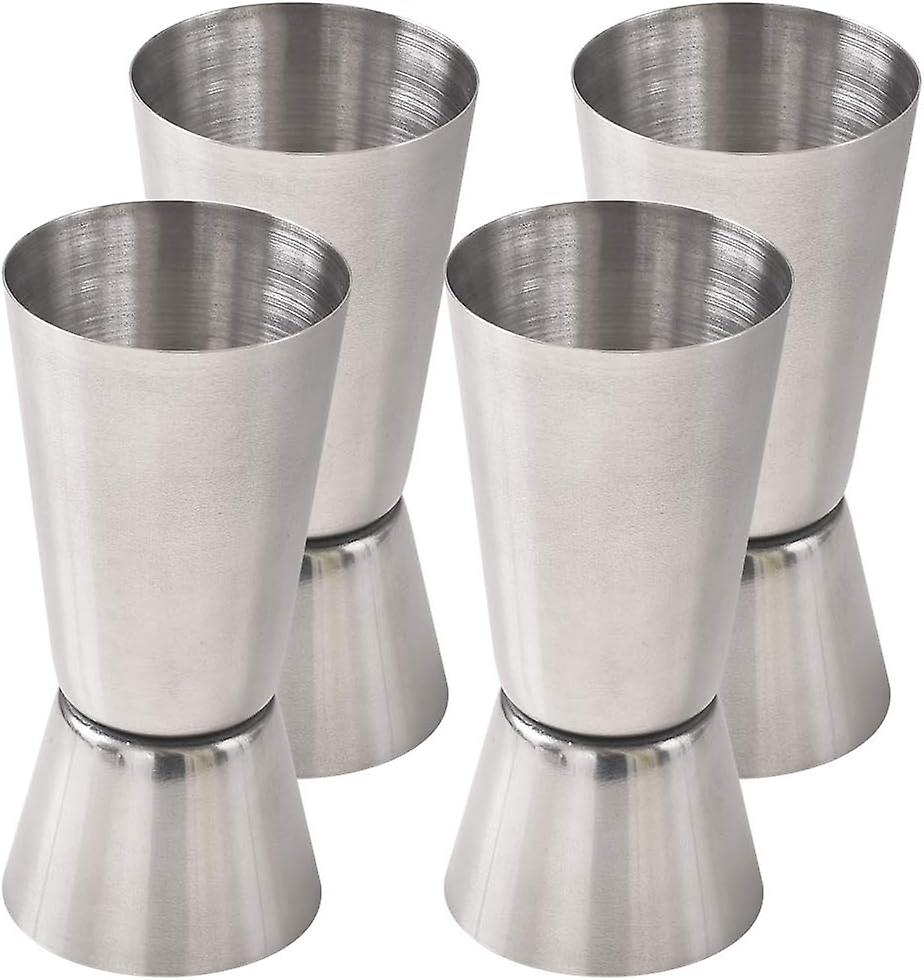 Set Mit 4 Cocktail-jiggern Aus Edelstahl, 15 Und 30 Ml