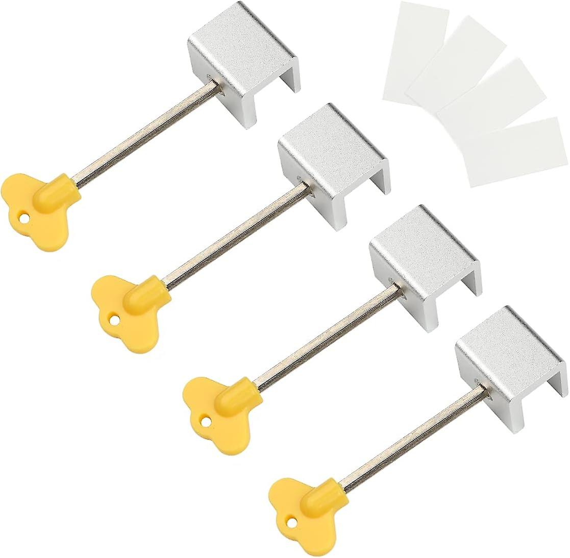 Verstellbare Kindersicherungen Für Schiebefenster – Set Mit 4 Schlössern Aus Aluminiumlegierung