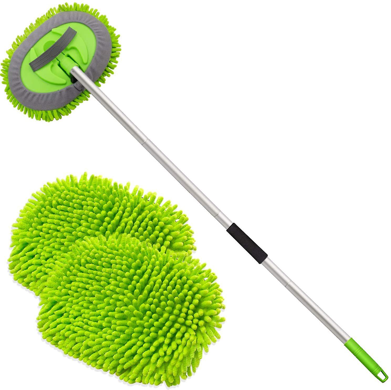 Mikrofaser-autowaschmopp-set Mit Langem Stiel Und Ersatzkopf
