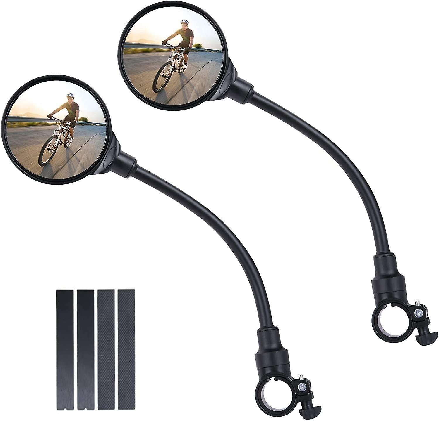 360° Drehbarer Weitwinkel-fahrradspiegel Für 22-30 Mm Lenker - Konvexer Acryl-sicherheitsspiegel - Zubehör Für Alle Arten Von Fahrrädern Und Motorrädern