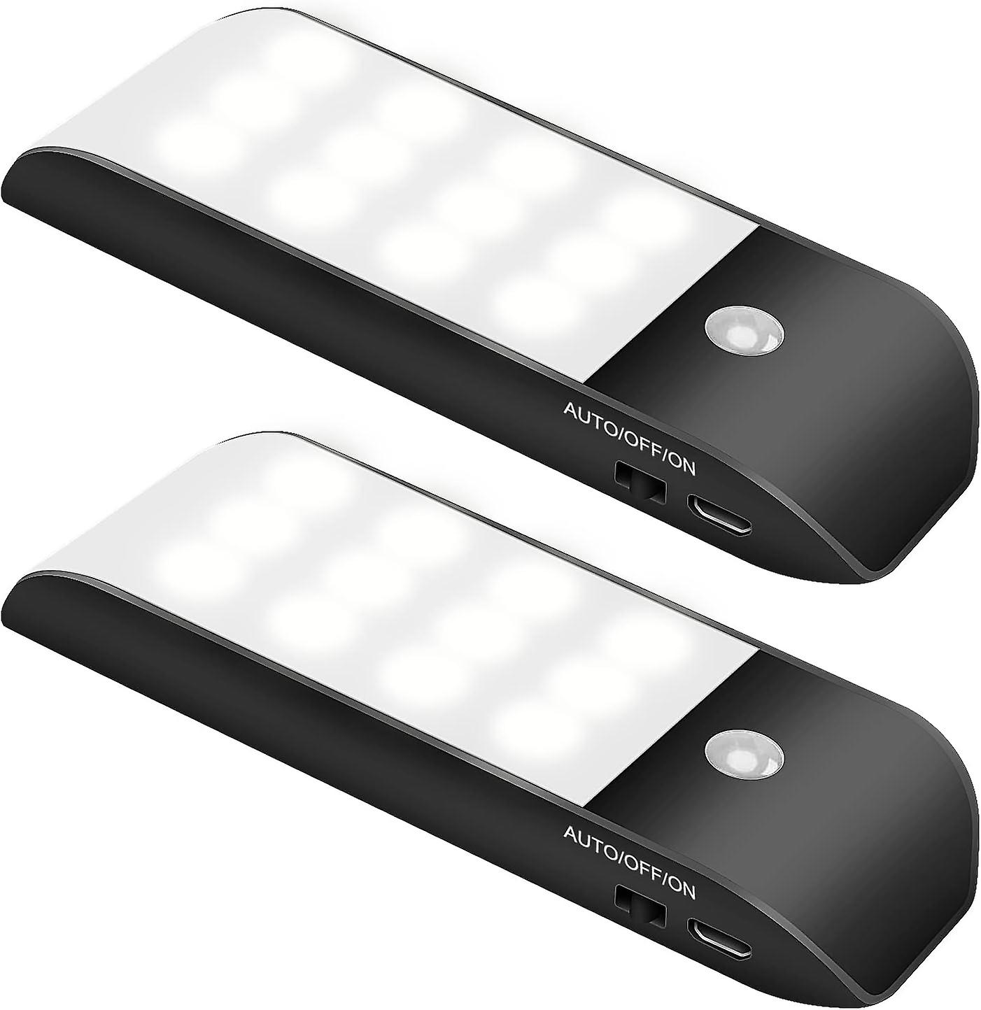 Set Mit 4 Led-bewegungsmeldern Für Treppen, Schränke Und Garderoben – Kabellose Und Einfach Zu Installierende Schrankbeleuchtung
