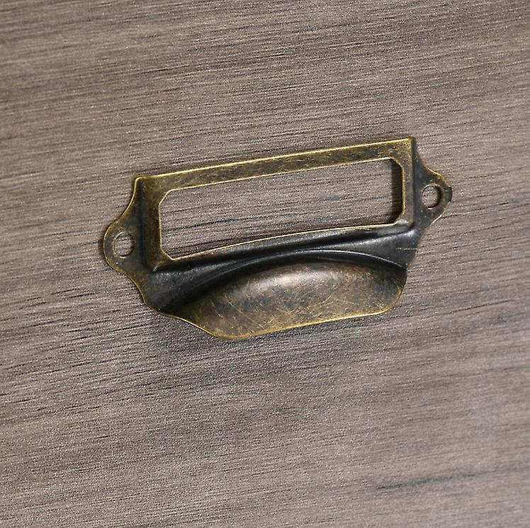Packung Mit 30 Retro-etikettenhaltern Aus Metall Für Apothekenschränke Oder Schubladen – 55 X 19 Mm, Inklusive Schrauben