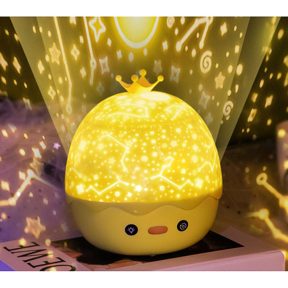 360° Drehbares Projektor-nachtlicht Für Kinder Mit 6 Lichtprojektionen Und 8 Entspannenden Musiktiteln – Ideal Für Kinder, Geburtstage Und Halloween