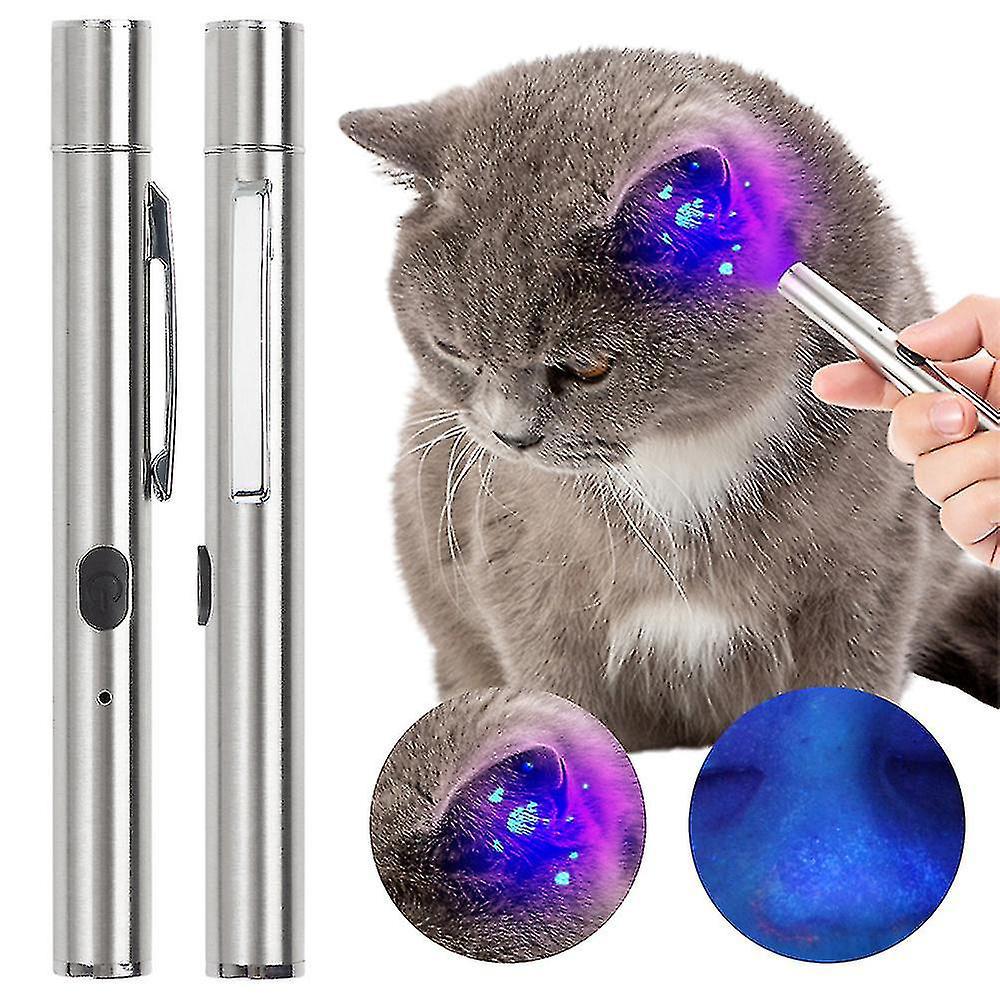 Pilzdetektionslampe Für Hunde Und Katzen, Usb-antischaumlampe Zur Behandlung Von Hautkrankheiten Bei Haustieren, 365°-uv-lampe Mit Schwarzem Spiegel