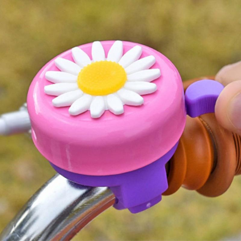 Rosa, Blumenförmige Fahrradklingel Aus Kunststoff Für Mädchen Und Jungen
