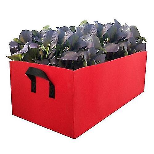 Roter Pflanzsack 40 X 30 X 20 Cm Für Gemüse- Und Blumentöpfe, Hochbeet
