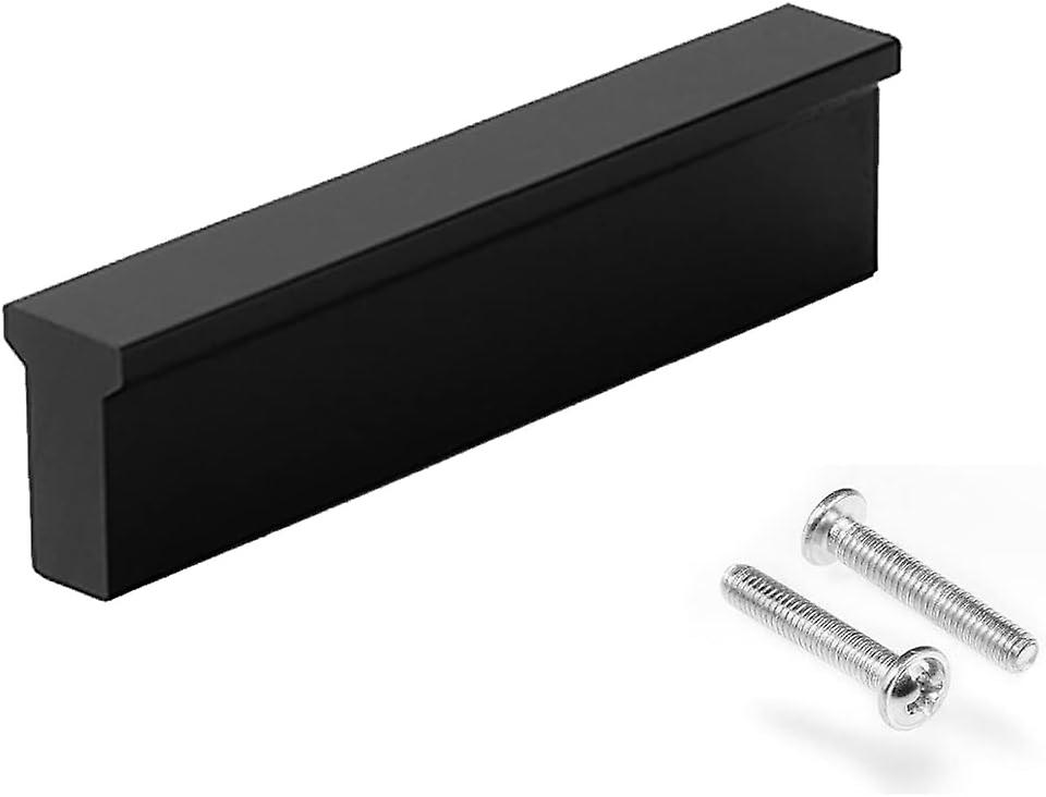 Küchenschrankgriffe Aus Mattschwarzem Aluminium, 96 Mm Lochabstand, 2er-set
