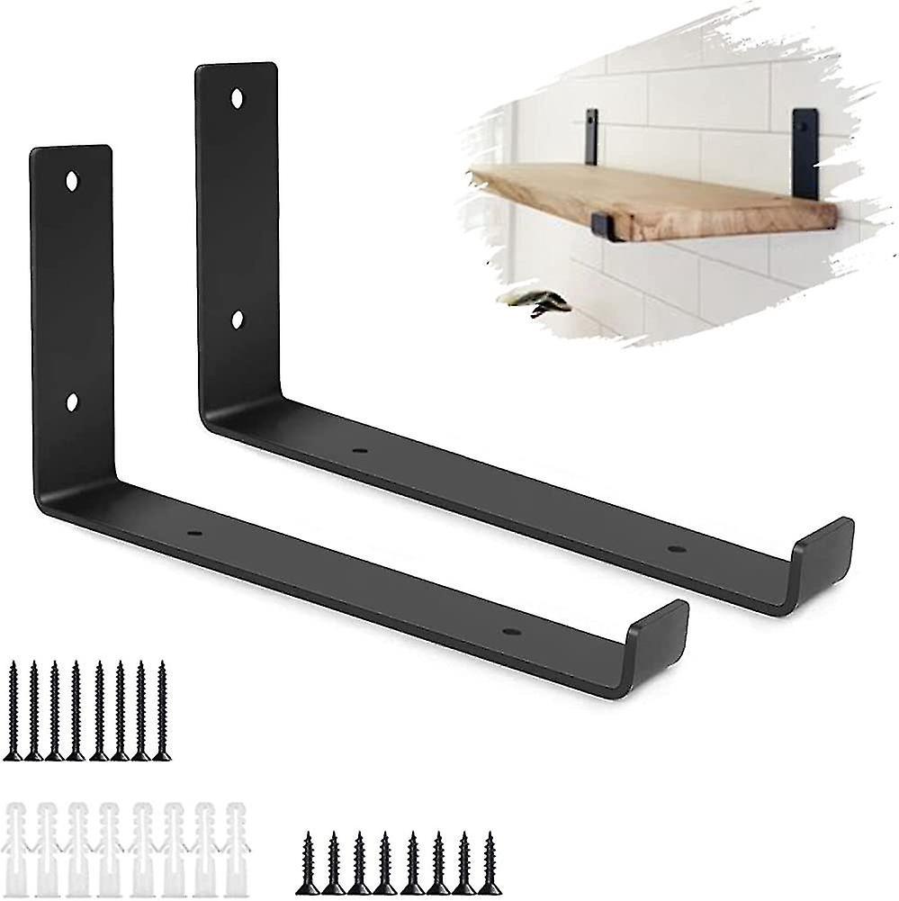 Schwarze Regalwinkel, 2er-set, Zubehör, Robuste Regalwinkel, Für Industrielle Anwendungen