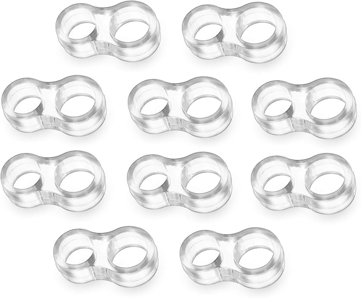 Set Aus Ungiftigen, Transparenten Pvc-türstoppern Mit Kleinem Silikondesign