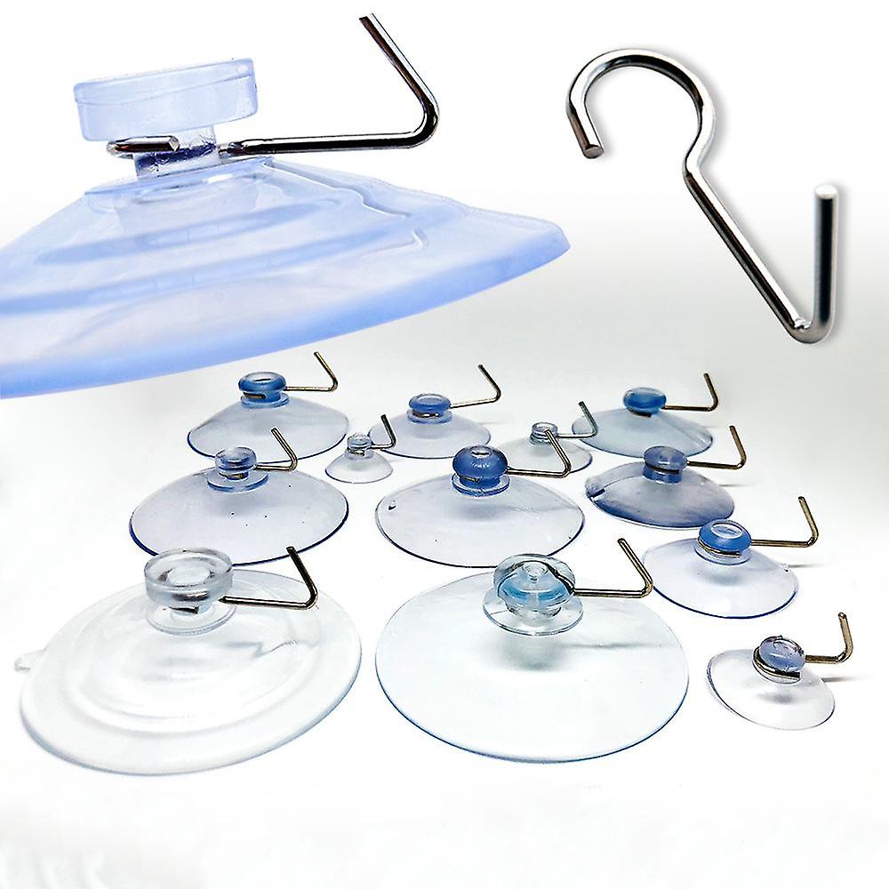 Kunststoff-saugnäpfe Mit Haken Für Den Außenbereich – 67 Mm – 20er-packung
