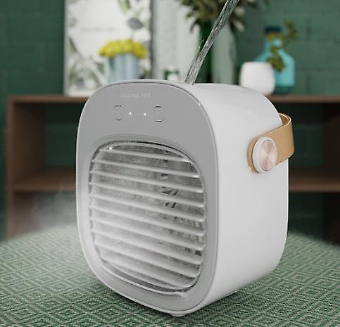 Mini-tragbare, Weiße, Geräuscharme Klimaanlage Mit 3 Geschwindigkeitsstufen Und Usb-tischventilator