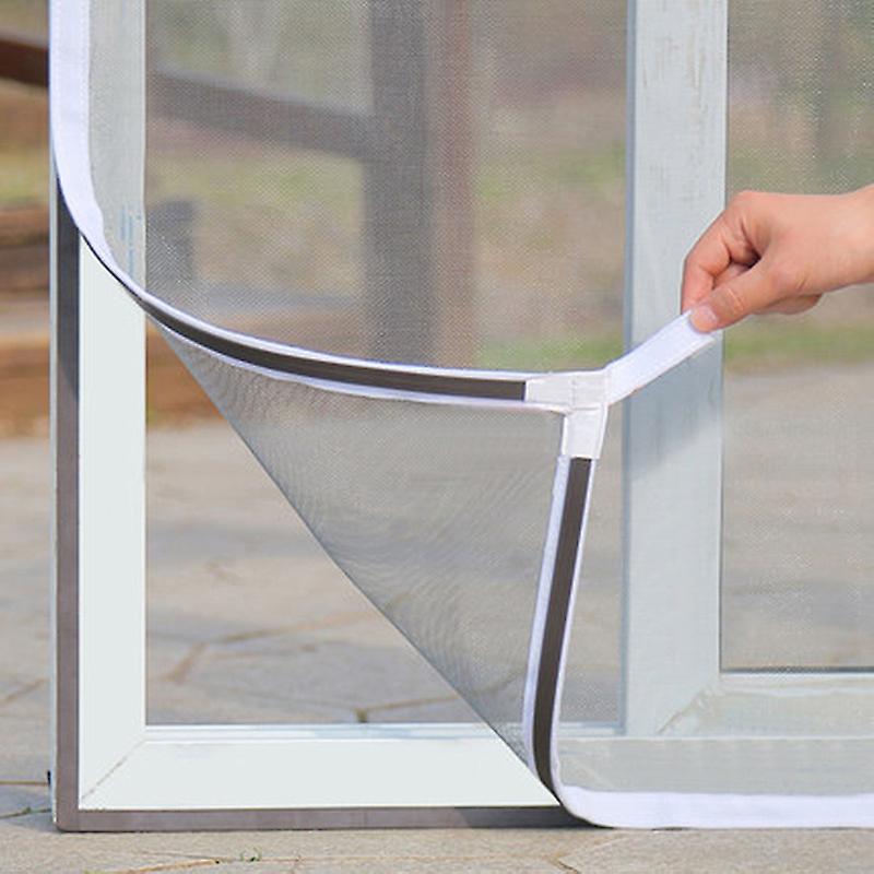 Weißes Magnetisches Moskitonetz Für Fenster, 120 X 150 Cm