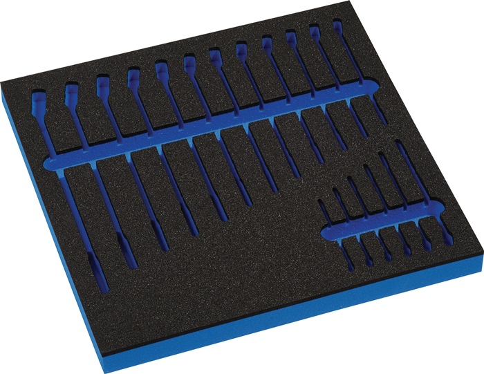 Werkzeugmodul Leereinlage 2/3-modul 4000 871 235, 18-teilig