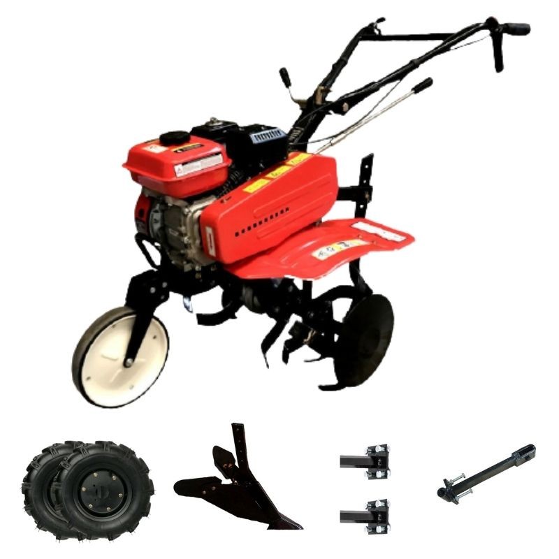 Benzin Motorhackeneinachschlepper 7cv 2v Plus Eine Mit Zubehör + Räder 400x8