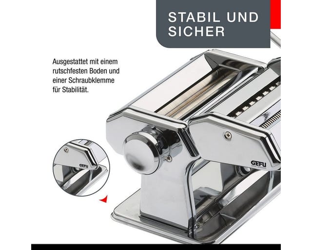 GEFU Küchenmaschine Nudelmaschine Perfetta Deluxe-Version