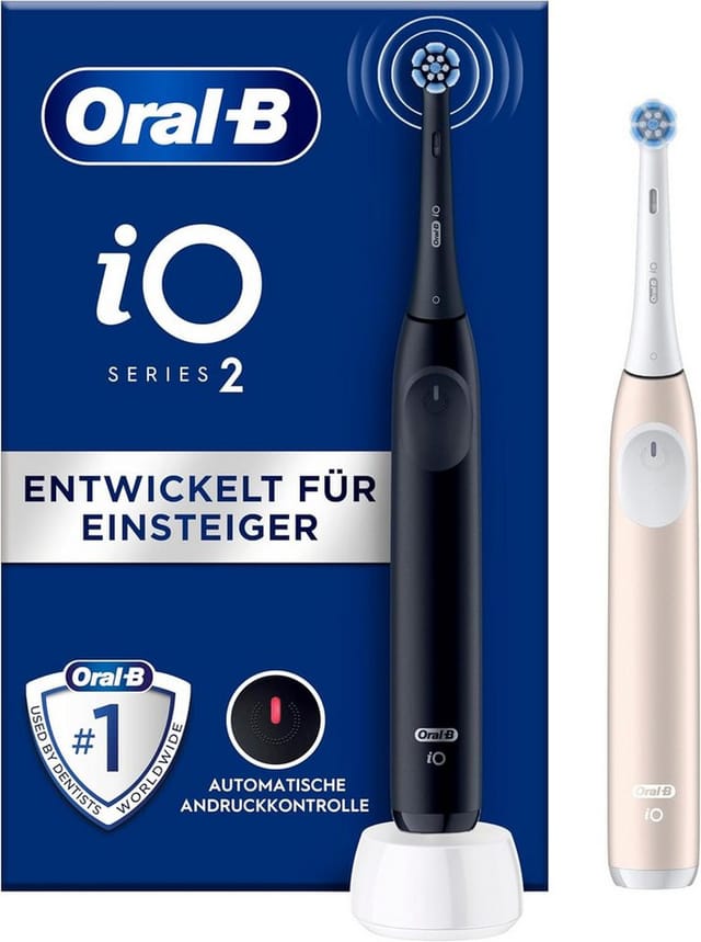 Oral-B Elektrische Zahnbürste iO2 Duo Night Black / Calm Pink